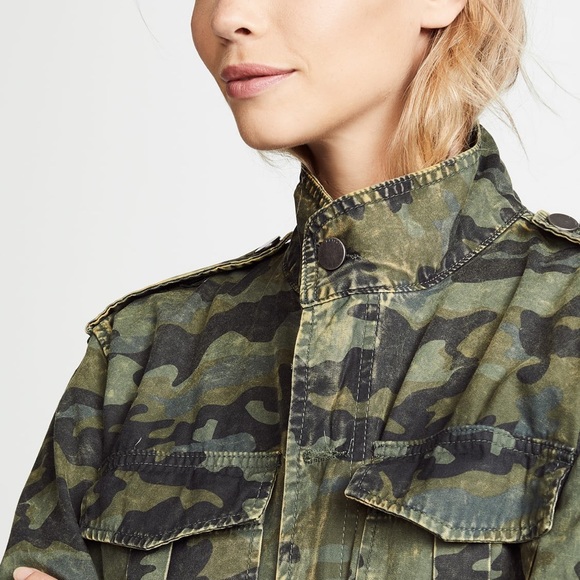 DL1961 Beekman Military Jacket Camo Print XS - Picture 11 of 12